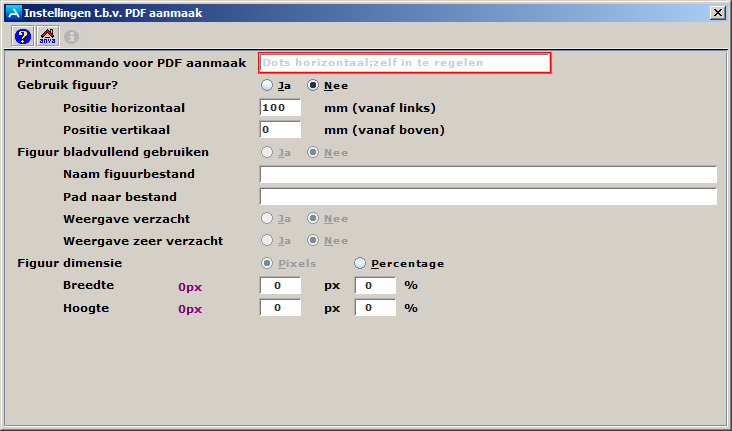 InstellingenPDFaanmaakLettertype