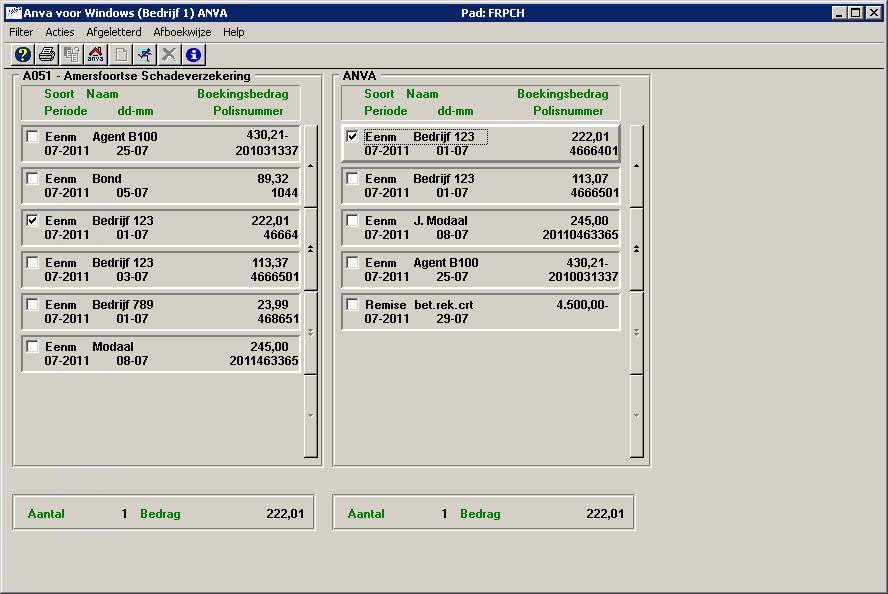 FRPCH_Selectie_boekingen