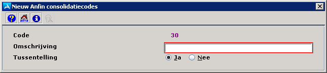 FHAO nieuw anfin consolidatiecodes