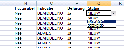 Exporteren Excelbestand aanpassen