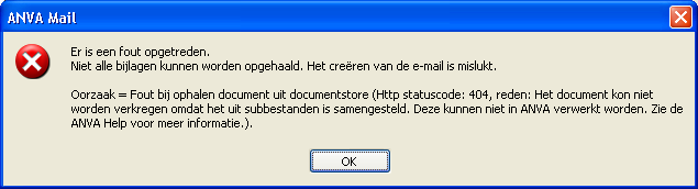 ANVA Mail 2 foutmelding iFile subbestanden