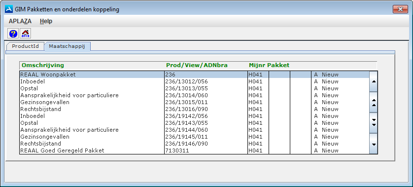 BOAE_GIM pakketonderdelen koppelen