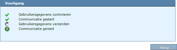 BOAR_gebruikersgegevens bijwerken voortgang