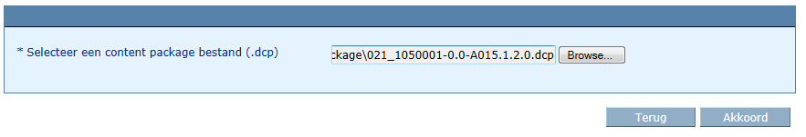 BOU_content package uploaden