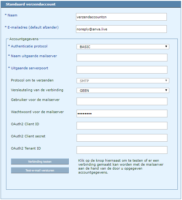 BOM_standaard verzendaccounts