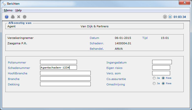 SN_Bericht_schadenummer agent