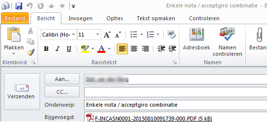 DAO_bulkmail voorbeeld