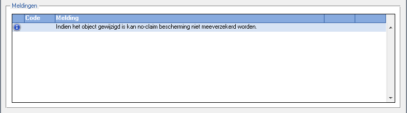 Paneel meldingen tariferen