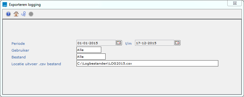 BLC_exporteren logging