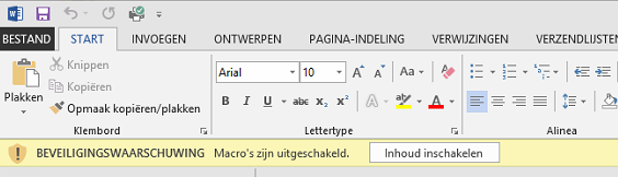 ANVA Word_beveiligingswaarschuwing Office 2013
