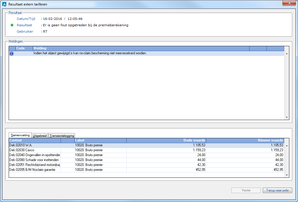 VPI-TRF_resultaatVenster
