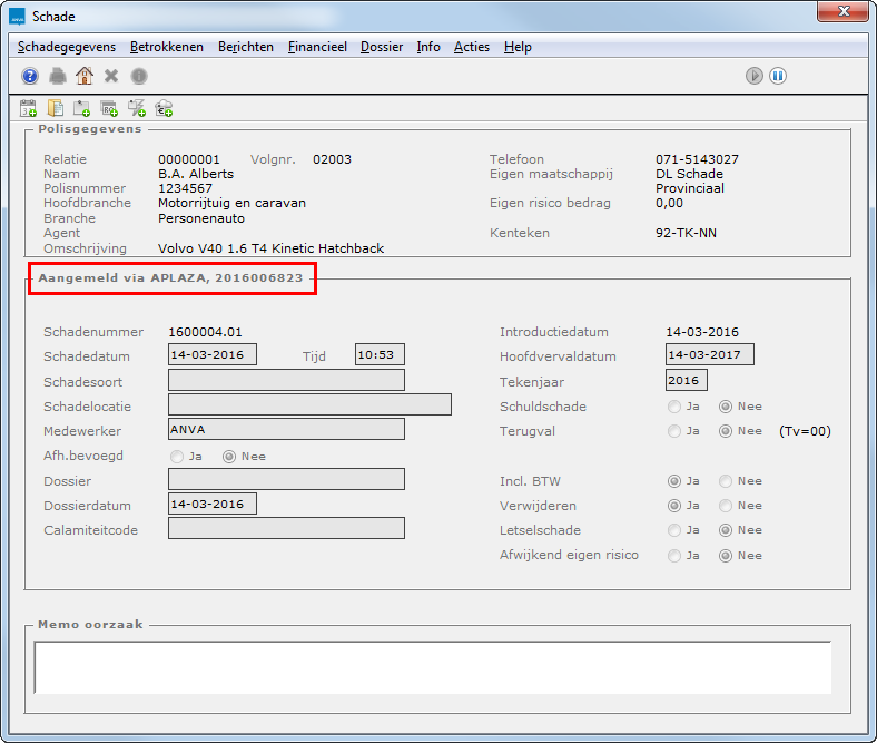 112Schade_scherm na aanmelding