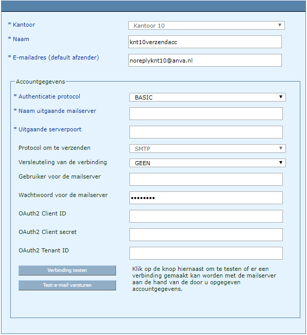 BOM_afwijkend verzendaccount