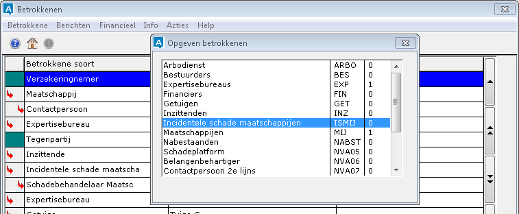 S_incidentele schade maatschappij
