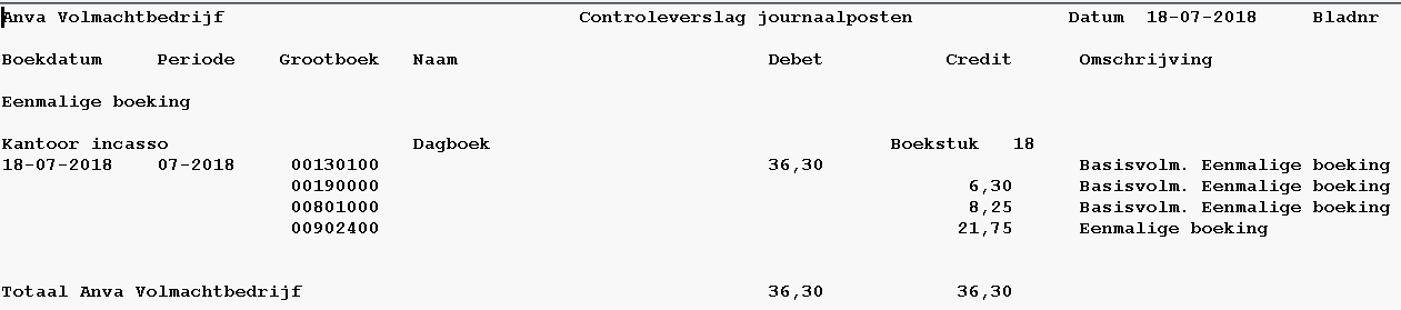 Volmachtincasso voorbeeld 2