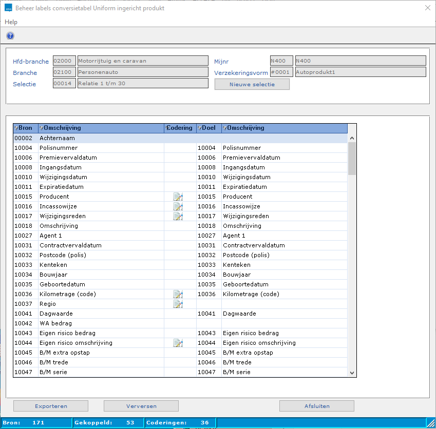 IIVU_Conversie uniforme schermen