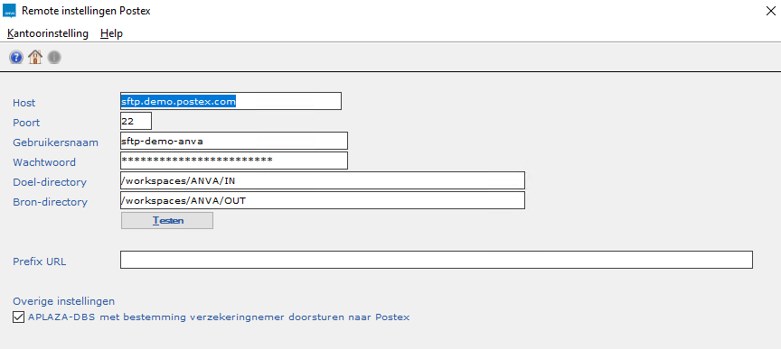 BOS_remote instellingen postex