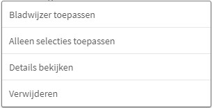 Overige bladwijzer opties