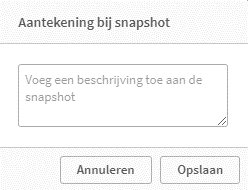 Omschrijving snapshots
