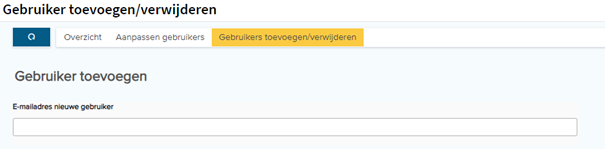 Gebruikers toevoegen verwijderen sheet