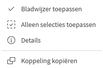 Drie puntjes bladwijzers