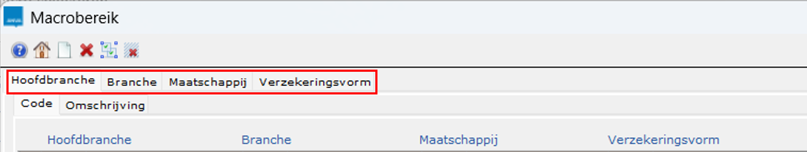 Macrobereik tabbladen